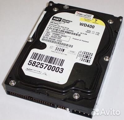 Жесткий диск WD400 40Gb, IDE, гарантия