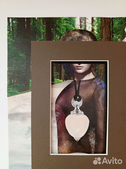 Картина-коллаж абстракция 