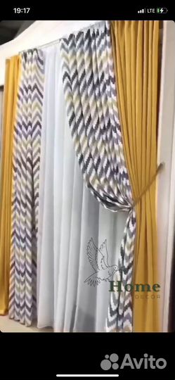 Шторы и тюль в комплекте