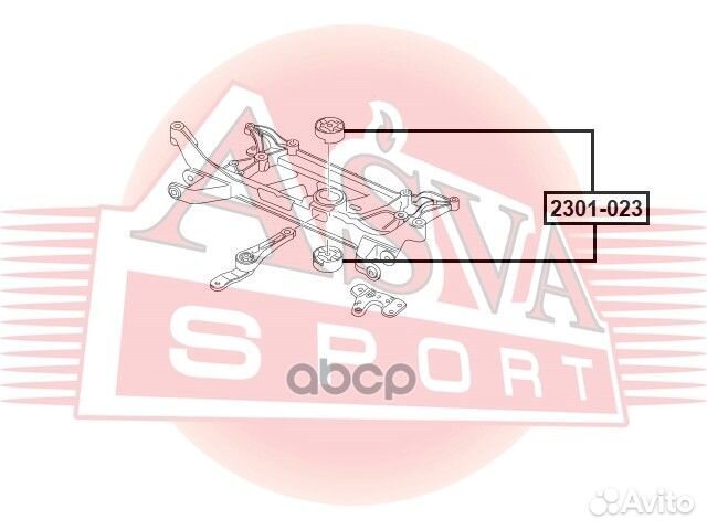 Сайлентблок подрамника VAG A3/superb/golf передн