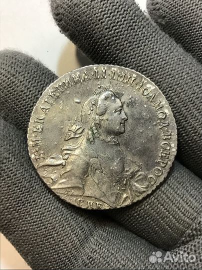 1 рубль 1762 год СПБ тi нк