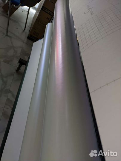 Пленка белая матовая перламутр фиолет