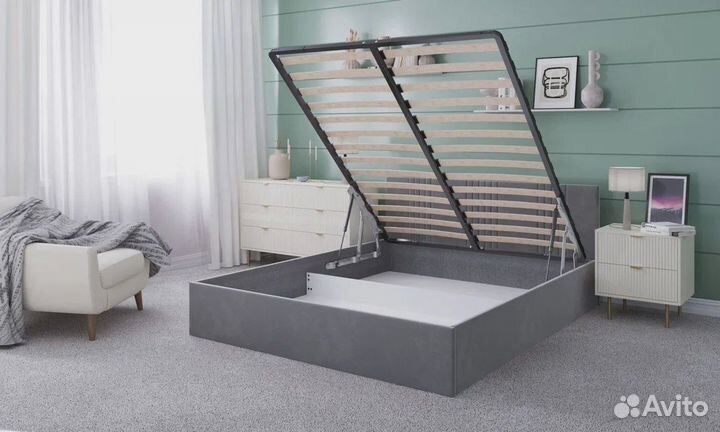 Кровать с ящиком для белья