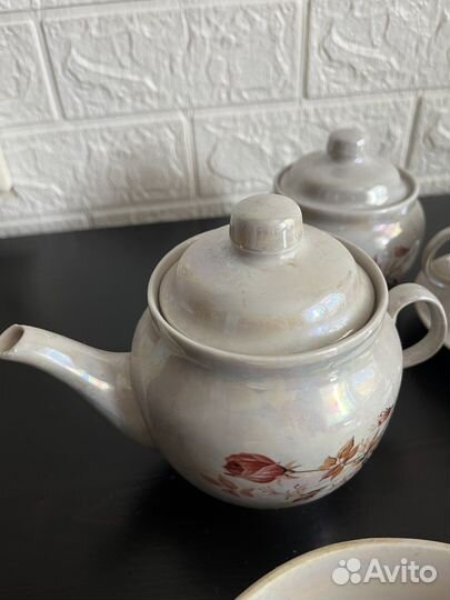 Чайный сервис Советский фарфор перламутр
