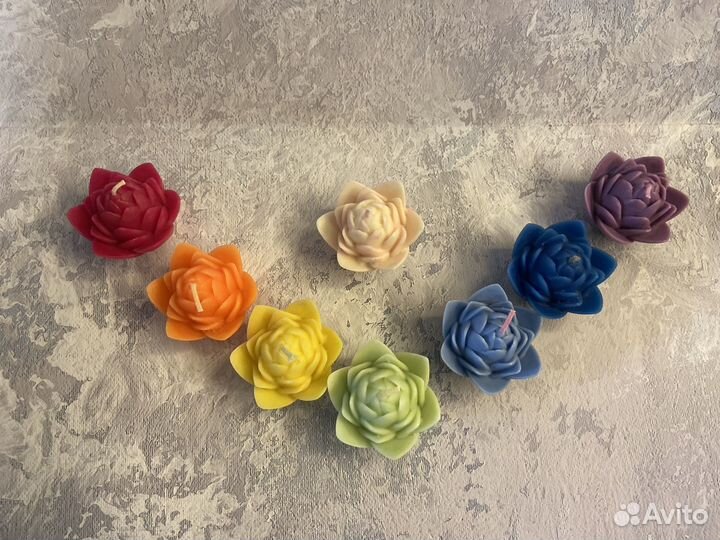 Свечи для работы с чакрами набор