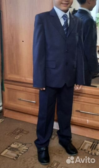 Школьный костюм для мальчика 122 синий