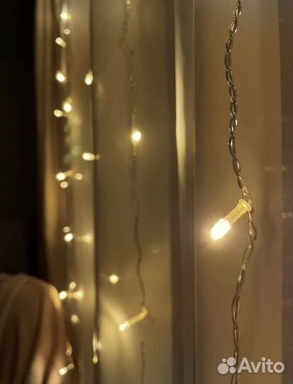 Гирлянда занавес новая