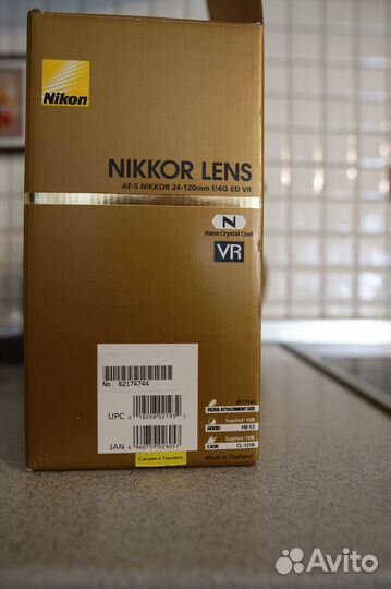 Фотообъектив Nikon AF-S Nikkor 24-120mm f4G ED VR