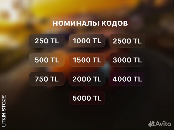 Код пополнения PSN Турция (Все номиналы)