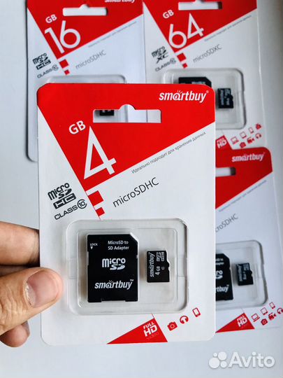Карта памяти MicroSD 2,4,8,16,32,64GB