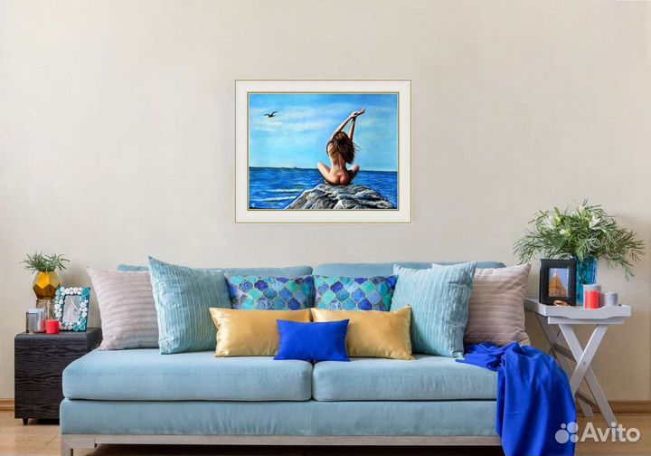 Интерьерная картина в стиле ню 