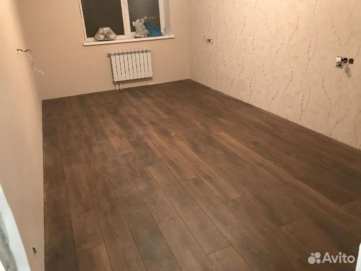 Укладка ламината, паркетной доски, линолеума