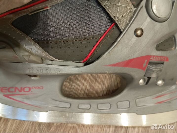 Коньки хоккейные детские раздвижные 28 29 30 31