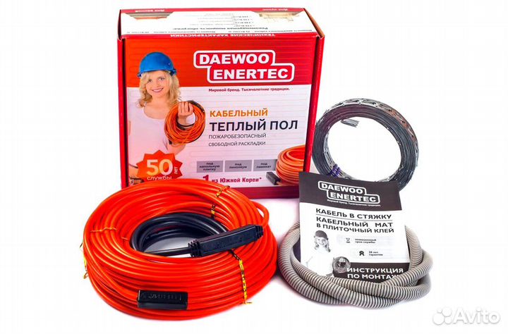 Кабельный тёплый пол daewoo enertec