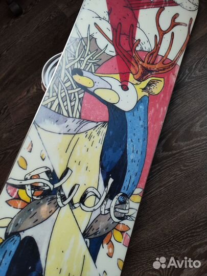 Сноуборд комплект с креплениями и ботинками