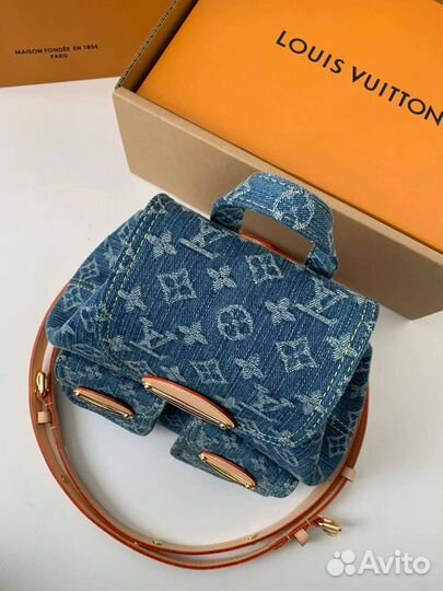 Рюкзак Louis vuitton джинсовый