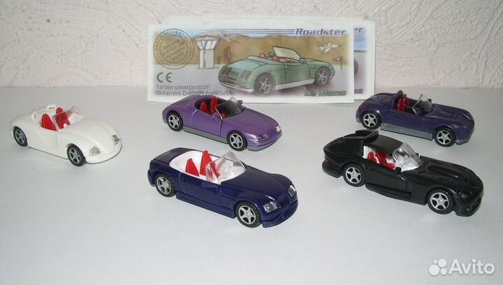 Машинки и поезда игрушки из Киндер-Сюрприз наборы