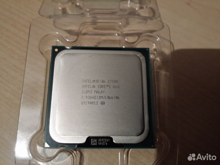 Intel Core 2 Duo E7500 2933MHz, LGA775, L2 3072Kb