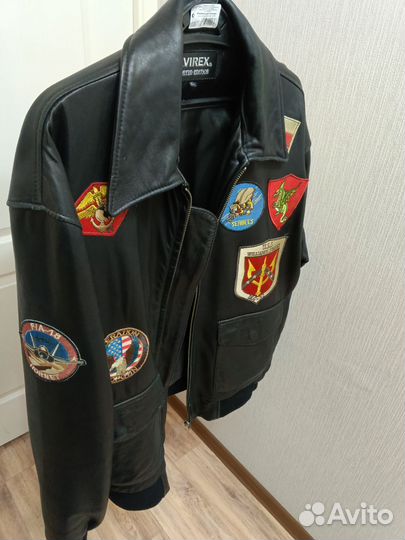 Кожаная куртка мужская pilot