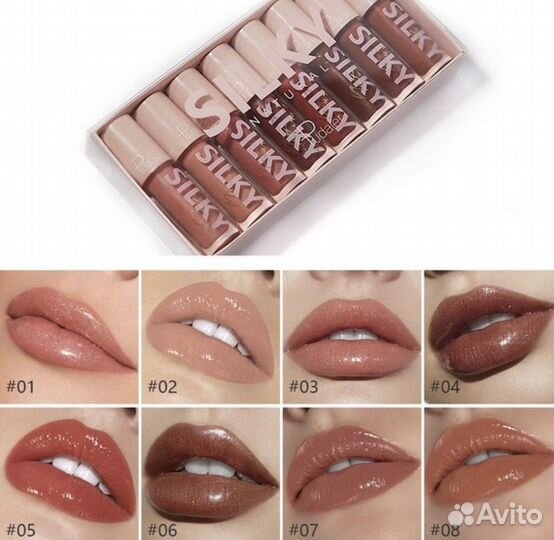 Тинт, помады для губ матовые и глянцевые