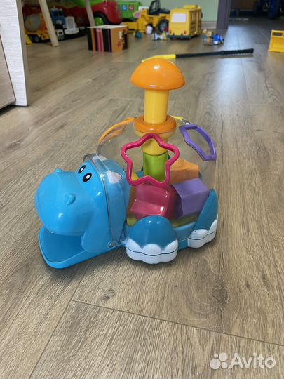 Игрушка бегемот сортер, развивающая игрушка