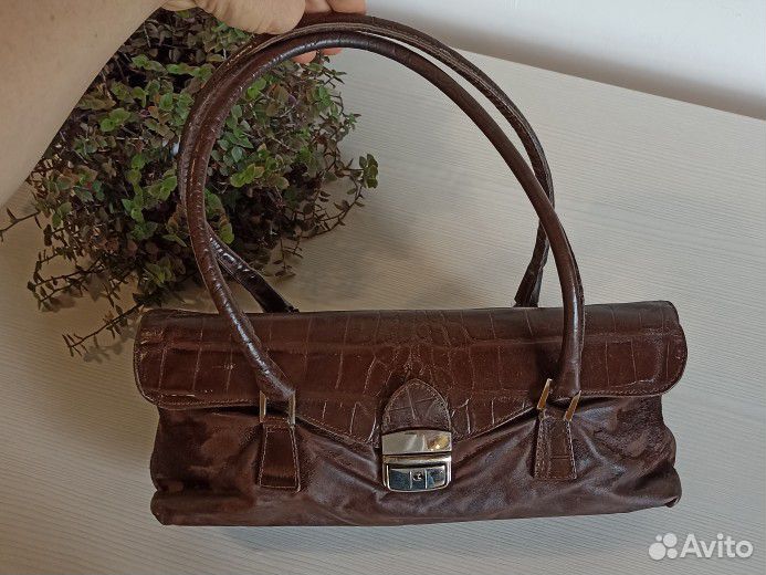 Сумка натуральная кожа винтаж, ретро