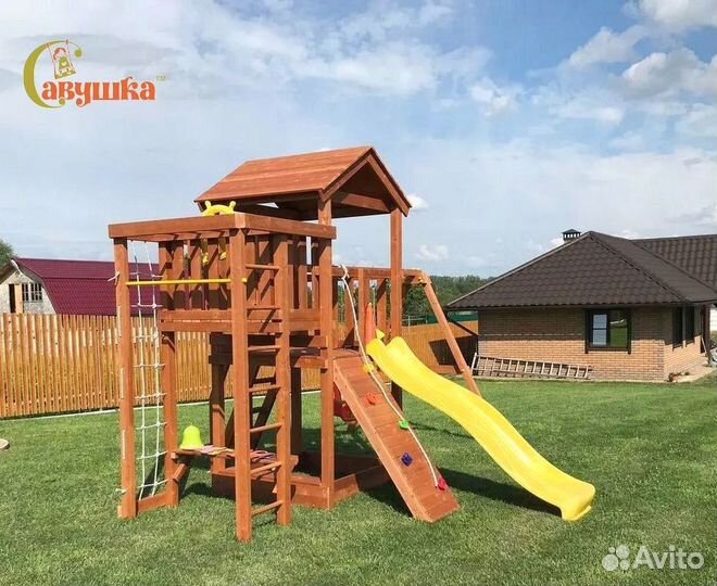 Спортивный комплекс Савушка Мастер 3 (Махагон)