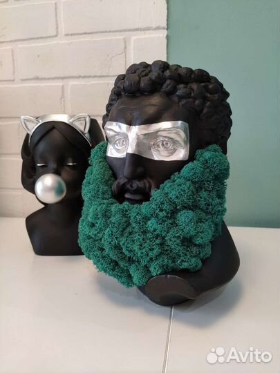 Гипсовая скульптура/кашпо