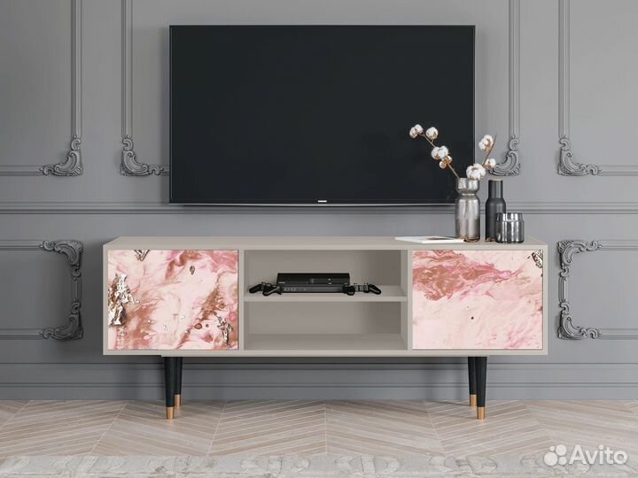 Тв-тумба T2 - Сатин - Cotton Candy