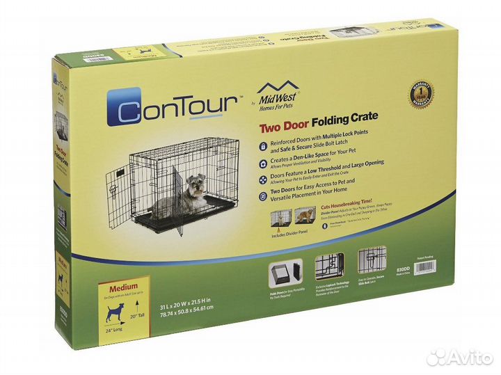 Клетка Midwest, 2 двери, 79х51х55 см