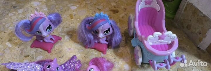 Лпс лот и карета my little pony