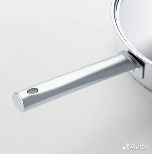 Сковорода с крышкой,ikea,24см, нерж.сталь