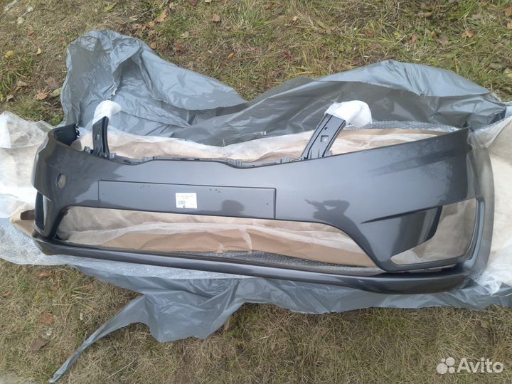 Kia Rio 3 бампер передний,цвет Серый