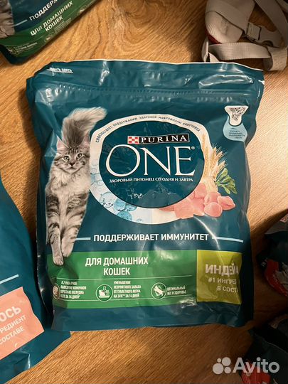 Корм purina one для кошек