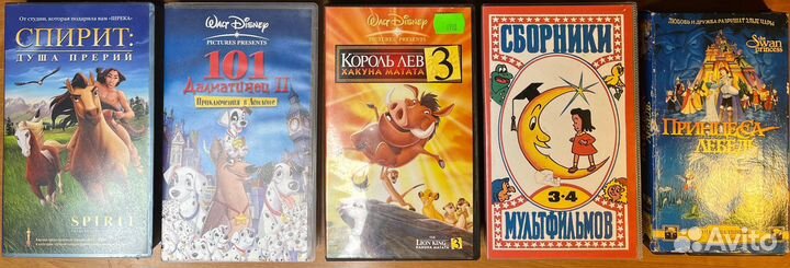 Видеокассеты VHS мультики, боевики, Тарковский, др