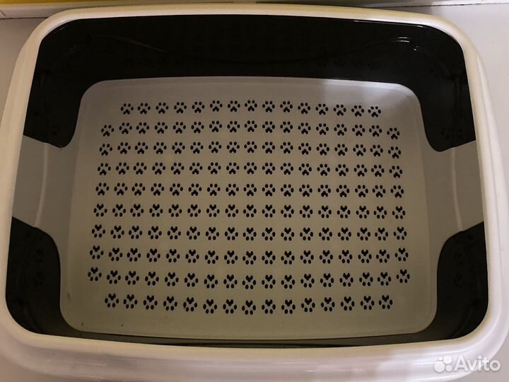 Лоток для кошки высокий с бортиками