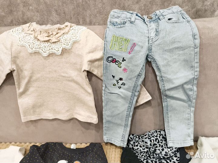 Пакет фирменных вещей для девочки 92 98