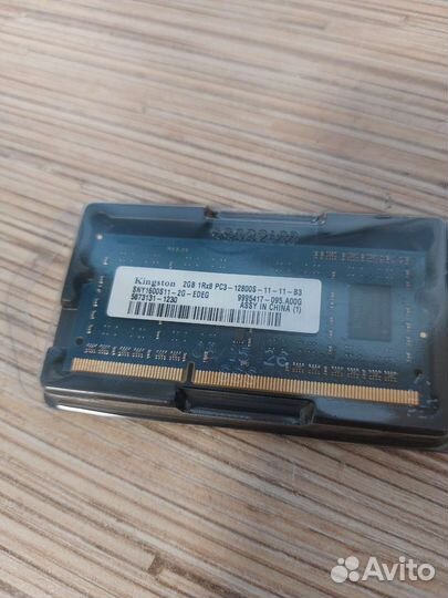 Оперативная память Kingston ddr3 для ноута 2 гб