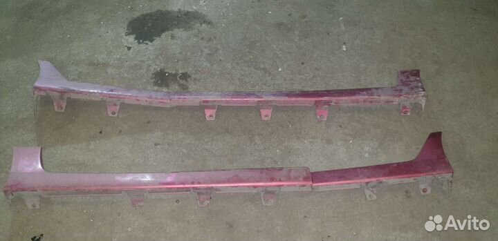 Накладки порогов nissan cub