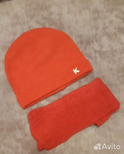 Шапка с шарфиком