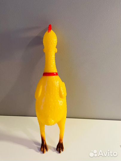 Игрушка резиновая для собак кричащая курица