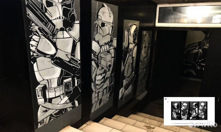 Роспись стен / Граффити, услуги художника