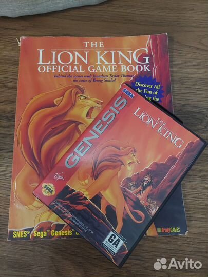 The Lion King + Official Game Book Sega Genesis
