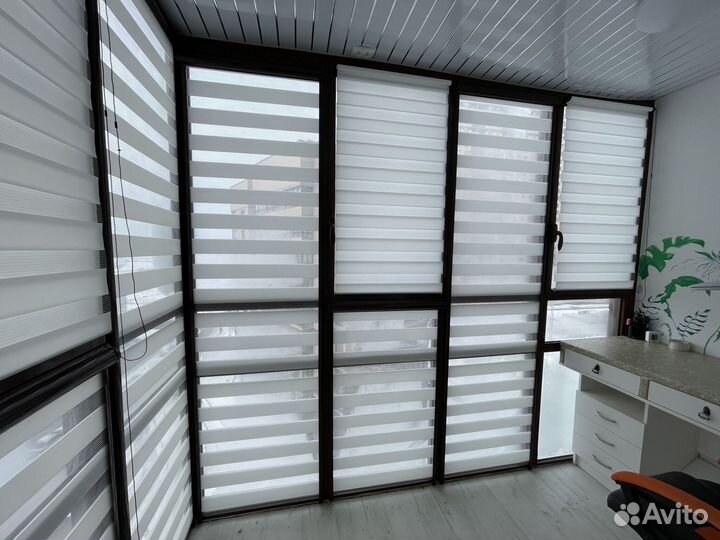 Рулонные шторы зебра