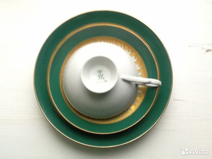 Чайная тройка комплект фарфор гдр Wallendorf