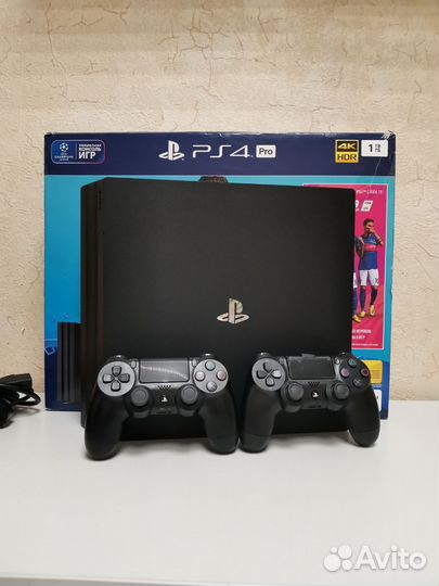 Sony PS4 Pro 1tb +60 игр +2 Джостика