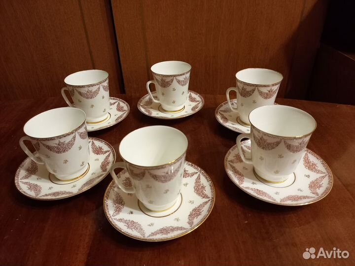 Кофейные чашки лфз костяной фарфор