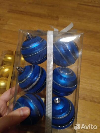 Ёлочные игрушки, шары пластиковые