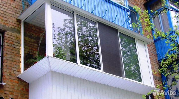 Остекление балконов и лоджий под ключ A4763