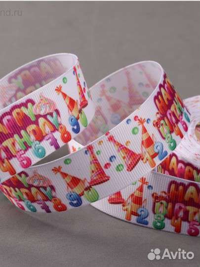 Репсовая лента и аппликация из пайеток